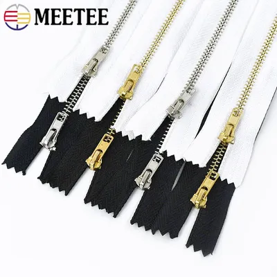 5/10Pcs 8-30cm 3# Metal Zippers for Sewing Jacket Closure Zipper Jeans Pockets Auto Lock Zip Close-end Zips Repair Kit Material