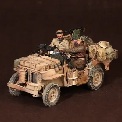 1/35 Resin Model Figure GK, Military theme （Two people don't have a car）Unassembled and unpainted