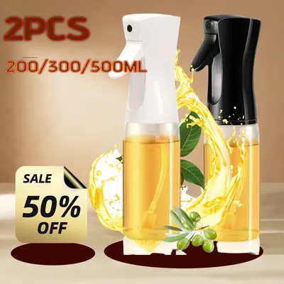 Kitchen Oil Spray Bottle Cooking Olive Oil Sprayer 200/300/500ML Pneumatic Spray Bottle Fitness
