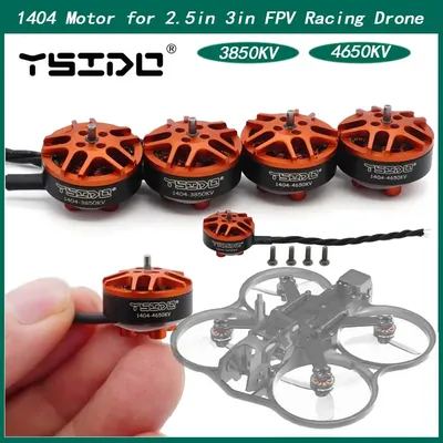 Original YSIDO 4Pcs 1404 3850KV 4650KV Brushless Motor for RC FPV Racing Freestyle Toothpick Drones
