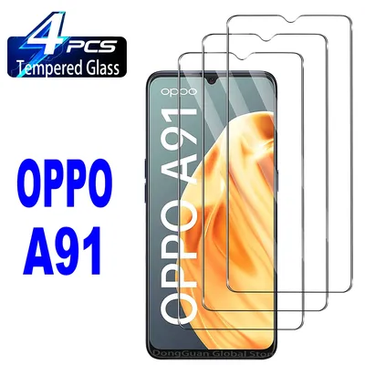 9H Screen Protector Film For OPPO A91 2/4Pcs HD Tempered Glass