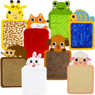 Felt Sensory Mats for Autistic Children Cartoon Animal Cognition Tiles Textured Pads Developmental