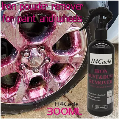 H4Cacle Car Paint & Wheel Iron Particles Powder Cleaning Super Rust Dust Remover Spray Metal Surface