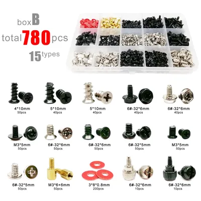 305/780pcs Computer PC Case Hard Disk Drive Fan Motherboard Power Supply Server Assemble Repair Hand