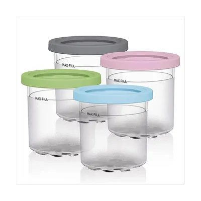 Ice Cream Pints Cup, Ice Cream Containers with Lids for Ninja Creami Pints NC301 NC300 NC299AMZ