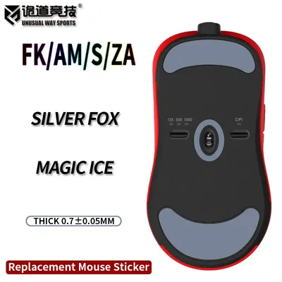 UnusualWaySports Mouse Skates Feet Benq Zowie ZA11 ZA12 ZA13 S1 S2 FK1 FK2 Cambered Surface PTFE Anti Collapse Ice Fox