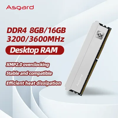 Asgard ddr4 ram memory ddr4 8gb 16GBx2 32GB 3200MHz 3600MHZ ram ddr4 Feryr Series metal heat sink