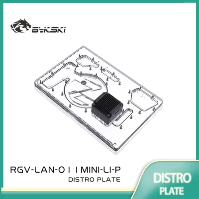 BYKSKI Acrylic Front Waterway Distro Plate Used for LIAN LI O11 MINI Computer Case for CPU/GPU