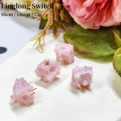 Slient Linear Switch 23g Mechanical Keyboard Mx Switches LY Axis LingLong Switch Hot Swap 5 Pin
