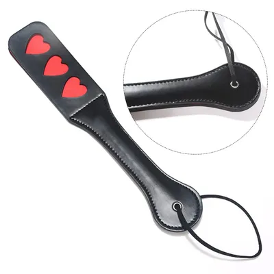 PU Leather Horse Crop Soft Anti-slip Handle Riding Paddle Sports Game Play Whip Reusable Racing