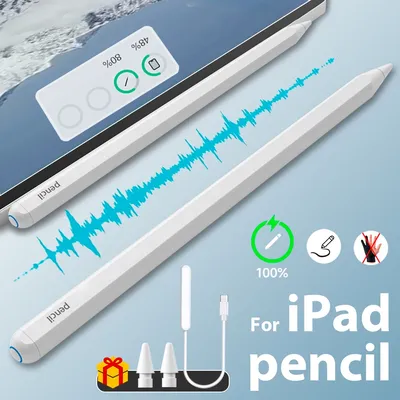 For Ipad Mini Air Standby Long Stylus For Ipad Pro 11 12.9in 3rd 4 5 6th Magnetic Charging Ipad