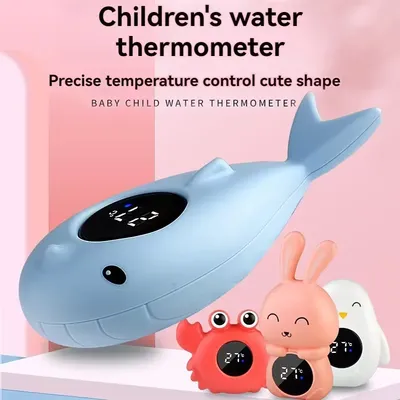 1 PCS Baby Water Thermometer Cartoon Animal Shape Baby Bath Bath Temperature Measurement Household