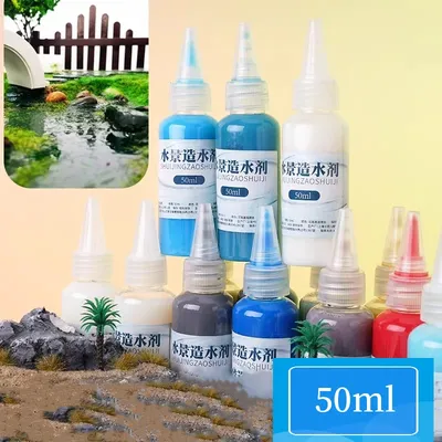 50ml Model Waterscape Paste Rivers/Oceans/Lakes/Static Simulated Water Scene Making Materials Model