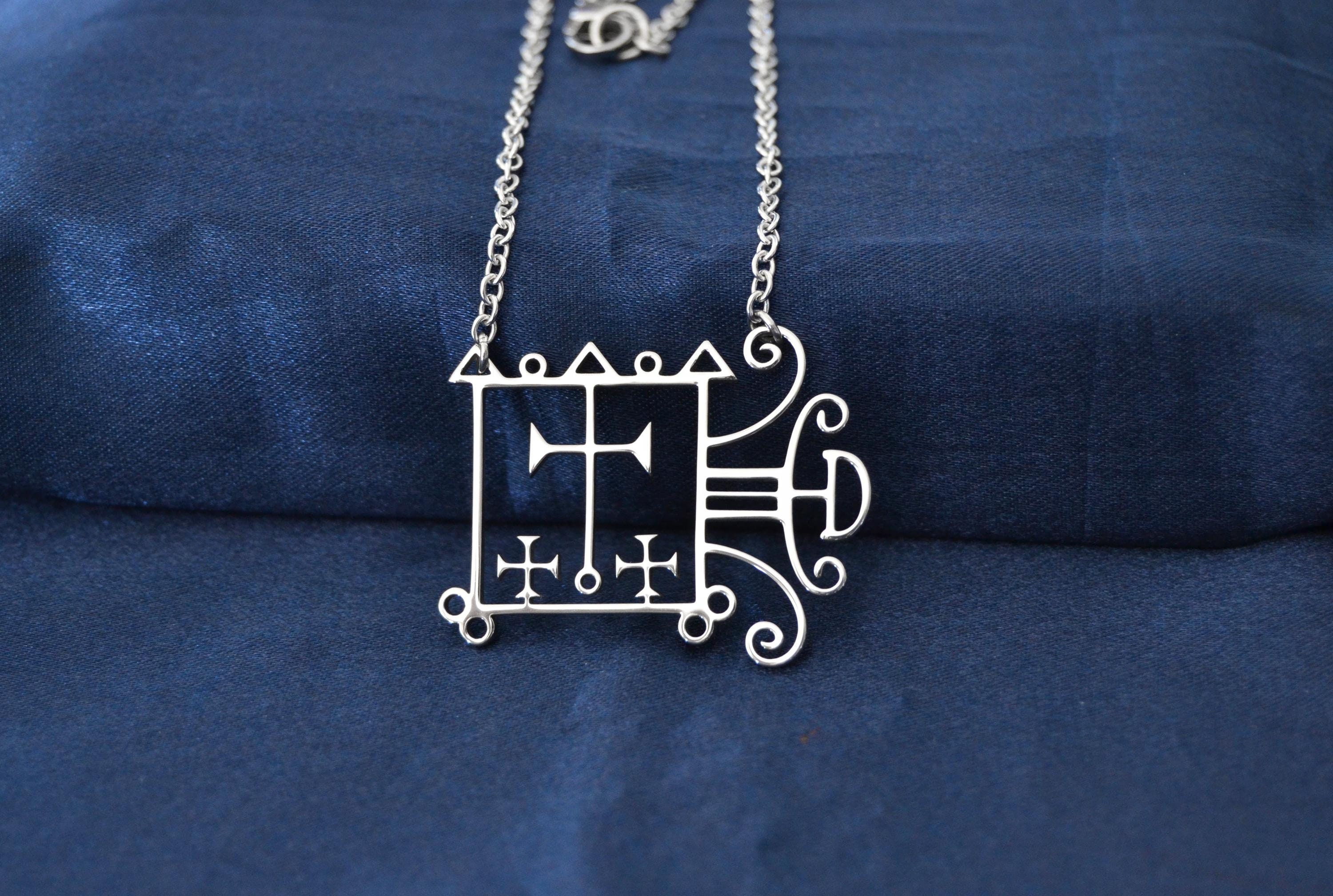 Ciondolo e solo Sigillo di OROBAS (GOETIA) Lemegeton chiave minore di Salomone Goetia