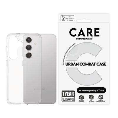 CARE BY PANZERGLASS Handyhülle "Urban Combat Case für Samsung Galaxy S25 Plus", transparent, B:11cm H:2,5cm T:20cm, Hüllen, Backcover, Schutzhülle, Handyschutzhülle, Case, Schutzcase, stoßfest