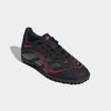 Fußballschuh ADIDAS PERFORMANCE "PREDATOR CLUB KIDS TF", Gr. 38, core schwarz, grau four, lucid rot, Synthetik, sportlich, Schuhe