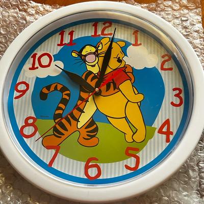 Disney Wall Decor | Vintage Winnie The Pooh & Tigger Wall Clock - 10 Inch | Color: Red | Size: Os