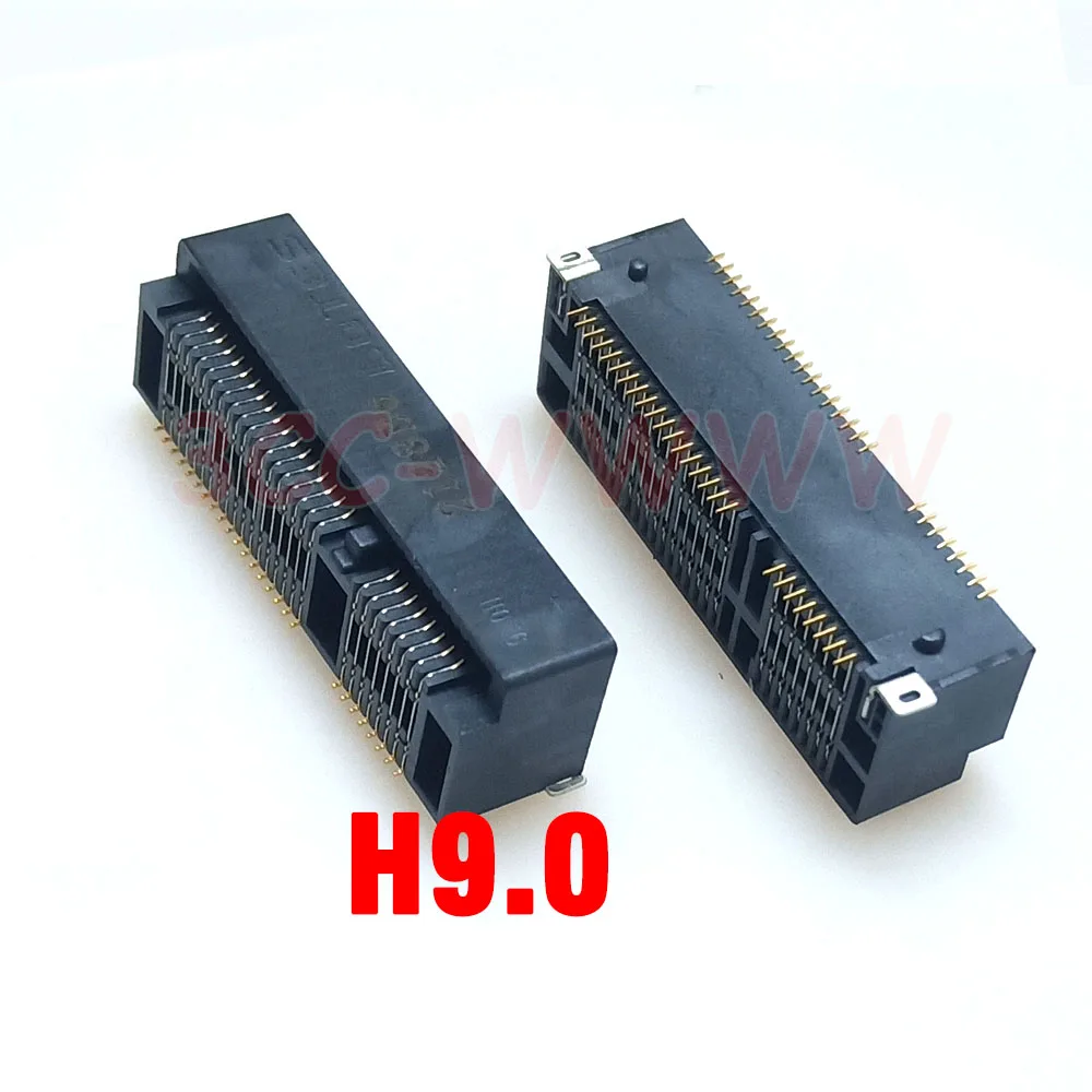 1-10pccs MINI PCIE Msata Stecker PCI-E Buchse Slot 52Pin Karte Halter H9,0 H9,9 Für Notebook Mini PCIE 52P SMT SSD Image