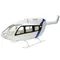 Hubschrauber Rumpf 450 Größe EC145 weiß blau Malerei Modell RC Spielzeug Flugzeug