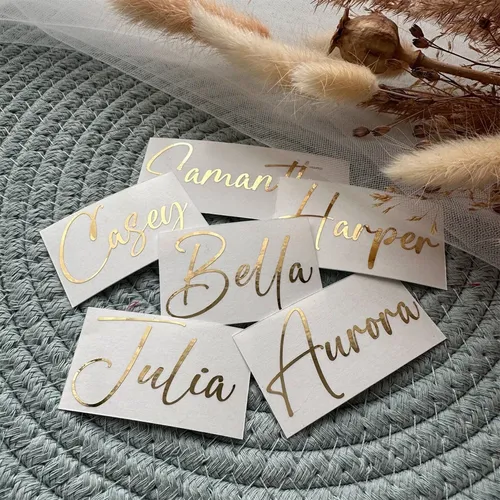 Autocollants personnalisés avec nom en vinyle, autocollants personnalisés pour fête de mariage,