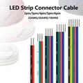 Câble de connecteur de bande LED 12V, 2 3 4 5 6 broches, fil électronique 22 20 18 AWG, fil Hookuo pour bande LED RGB 5050, haut-parleur automatique