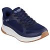 Slip-On Sneaker SKECHERS "BOBS SQUAD 4", Damen, Gr. 38, blau (navy), Mesh, Synthetik, sportlich, Schuhe, Slipper, Freizeitschuh, Halbschuh mit Memory Foam