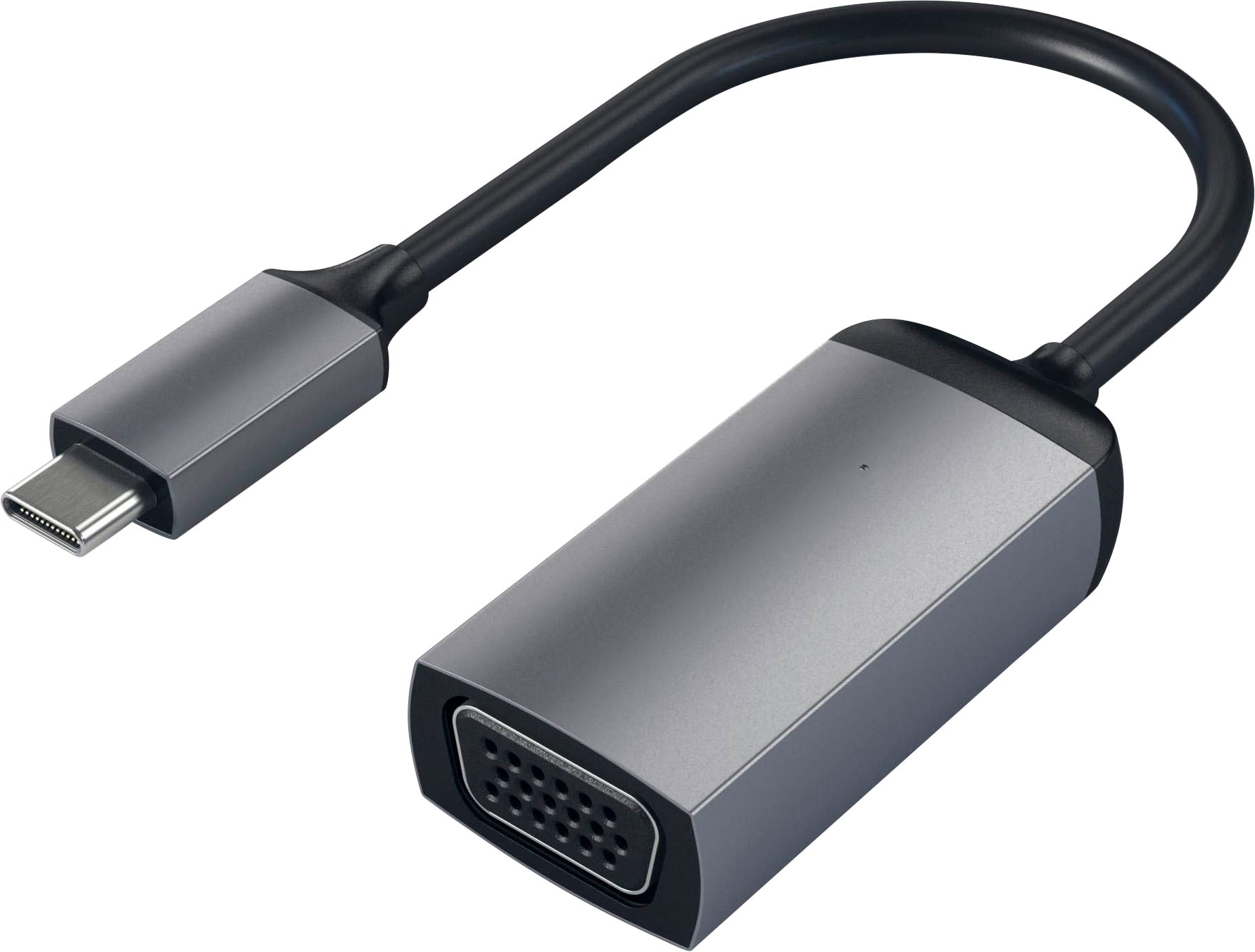 SATECHI USB-Adapter ""Type-C zu VGA"", grau, B:2,2cm H:1,3cm T:20,3cm, Adapter