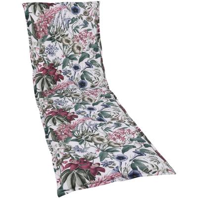 Liegenauflage GO-DE, beige (natur, grün), B:60cm H:7cm T:190cm, Baumwolle, Polyester, Polyurethan, Polsterauflagen, Maße ca.: 60 cm x 190 cm x 7 cm Image
