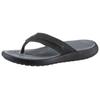 Zehentrenner CROCS "Yukon Vista II Flip", Herren, Gr. 45, schwarz, Lederimitat, sportlich, Schuhe, Sandale, Sommerschuh mit Ziernaht