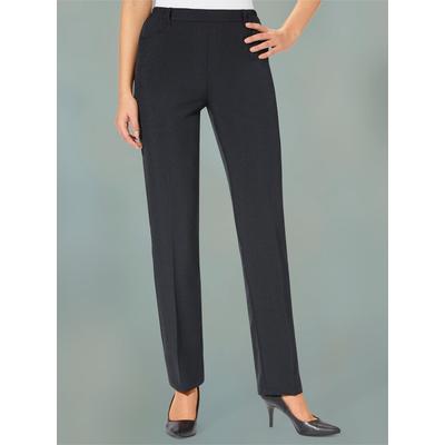 Bügelfaltenhose CLASSIC BASICS, Damen, Gr. 44, Normalgrößen, schwarz, 100% Polyester, unifarben, lang, Hosen Image