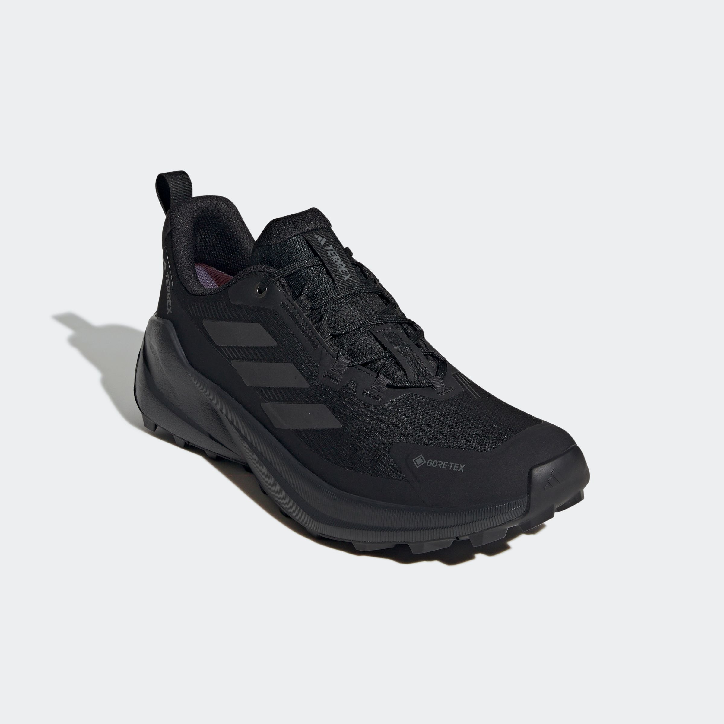 Wanderschuh ADIDAS TERREX "TERREX TRAILMAKER 2 GORE-TEX", Damen, Gr. 42, schwarz (core schwarz, grau four, carbon), Synthetik, Textil, Schuhe Wanderschuh, wasserdicht