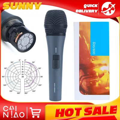 E835S e 835-S Pro Audio Cardioid Dynamic Vocal Microphone Handling with On/Off Switch