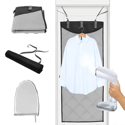 Over The Door Ironing Board Vertical Clothes Steamer Pad Heat Resistant Clothing Care Pad for