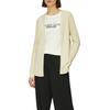 Strickjacke S.OLIVER, Damen, Gr. 42, beige, Feinstrick, Obermaterial: 50% Baumwolle, 50% Viskose, unifarben, casual, gerade Po-bedeckend, Rundhals, Langarm Bündchen, Strickjacken, Feinstrick ohne Verschluss
