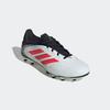 Fußballschuh ADIDAS PERFORMANCE "COPA PURE 3 LEAGUE FG/MG", Gr. 45, weiß (cloud weiß, lucid rot, core schwarz), Synthetik, sportlich, Schuhe, für Rasenplätze