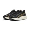 Laufschuh PUMA "POUNCE LITE", Gr. 42, puma gold, puma schwarz, Textil, sportlich, Schuhe