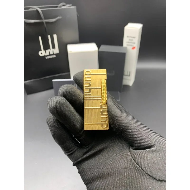 Gasfeuerzeug, Butan-Fackel, hochflammiges Feuerzeug, für den Außenbereich, winddicht, tragbar, Metall, Raucherzubehör, Dunhlil, hochwertige Geschenke für Herren Image