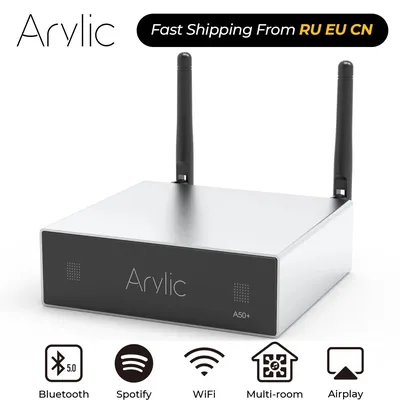 Arylic A50+ Home WiFi und Bluetooth-kompatibler HiFi-Stereo-Digital-Multiroom-Verstärker der Klasse Image