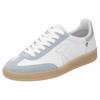 Sneaker RIEKER SPORT "San Diego", Damen, Gr. 43, blau (weiß, hellblau), Leder, Veloursleder, sportlich, Schuhe, Retro-Sneaker, Freizeitschuh, Halbschuh mit herausnehmbarem Fußbett