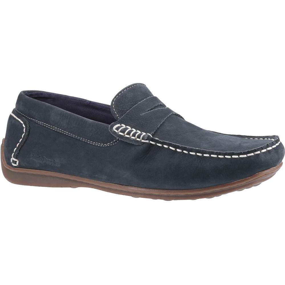 Hush Puppies Herren Roscoe Leder Slip On Loafer Schuhe