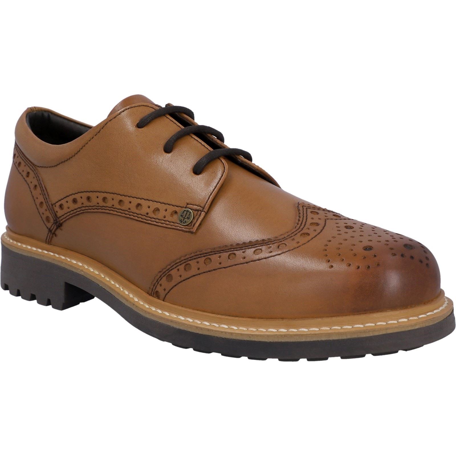 Hunter Cawdor Leder Herren Tan Brogues Schuhe