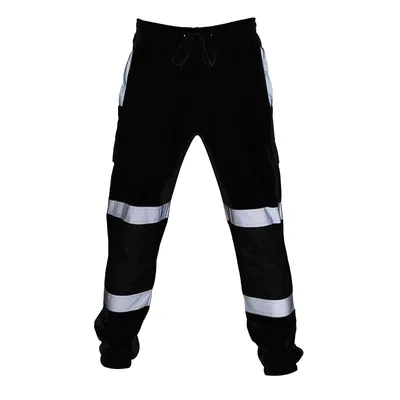 New Men'S Safety Work Clothes Casual Pants Road Work High Reflective Strips Pants High Visibility