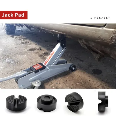 Car Stand Rubber Pads Lift Jack Black Slotted Floor Pad Frame Rail Adapter Scissor Jack For Fiat