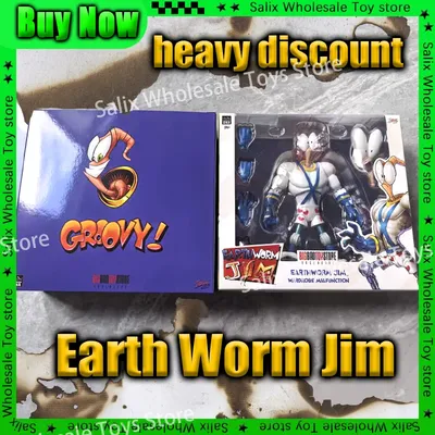 In Stock 1/12 Earthworm Jim Pdna Psy Crow Bob The Killer Action Figure Worm Body Psy-Crow The Killer