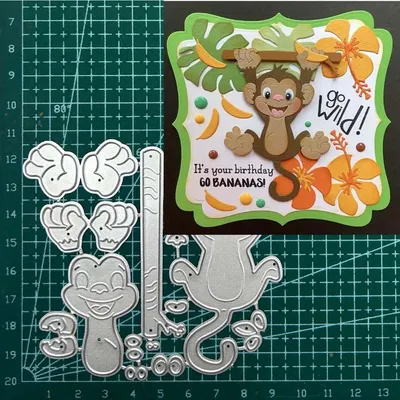 Metal Cutting Dies Animal monkey DIY Scrapbooking Paper Cards Decorative Craft Embossing