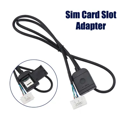 Sim Card Slot Adapter For Android Radio Multimedia Gps 4G 20pin Cable Connector Car Accsesories