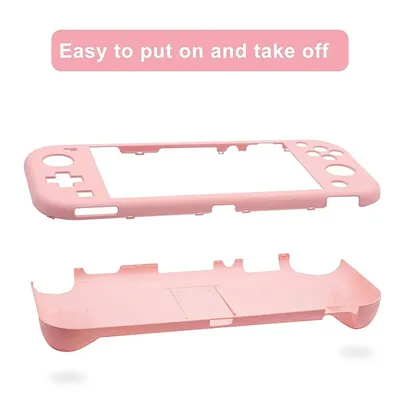 Pink Protection Case For Nintendo Switch Lite With Kickstand Hard Case For Nintendo Switch Lite