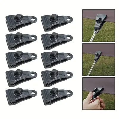 5/10PCS Outdoor Tent Clip Adjustable Windproof Fixing Clip Heavy Duty Cloth Clip High Strength