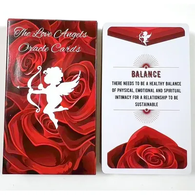 NEW The Love Angel Oracle Cards with keywords A 54 Tarot Cards English Fate Divination Entertainment