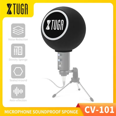 XTUGA Audio Studio Microphone Foam Screen Pop Filter Soundproof Room Noise Recording Wind Screen